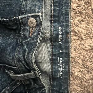 Old Navy Women's Dark Blue Straight Leg Jeans